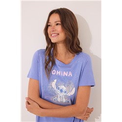 Camisón midi Lilo & Stitch algodón