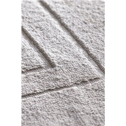 Serline %100 Pamuk Ayak Havlusu - Açık Gri - 50x70 cm