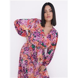 Gemustertes Kleid aus Viskose
