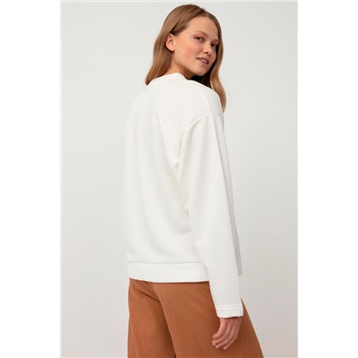 Sudadera Crudo y beige