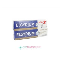 Elgydium Gel Dentifrice Multi-Actions 2x75mlLot  × 2