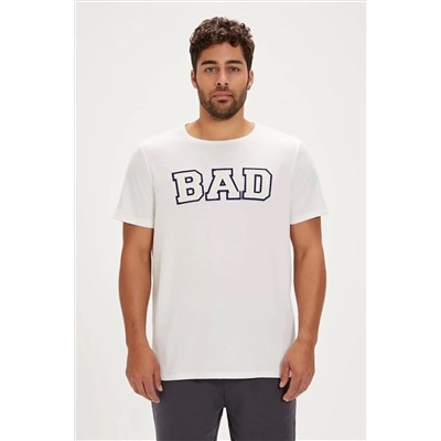 Bad Bear, Keçe Kırık Beyaz Erkek Tişört