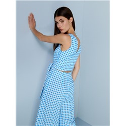 Jumpsuit aus Leinenmischung