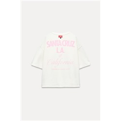 SWEATSHIRT WITH SLOGAN PATCHES