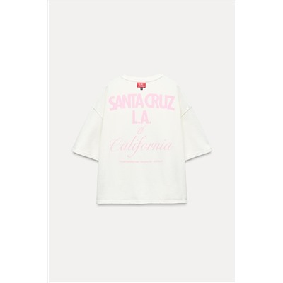 SWEATSHIRT WITH SLOGAN PATCHES