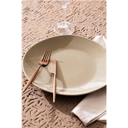 Souci Servis Tabağı - Bej - 30 cm