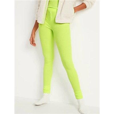 Thermal-Knit Pajama Leggings for Women