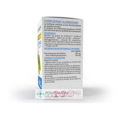 ArkoPharma ArkoGélules - Griffonia - Équilibre du Système Nerveux - 40 gélules