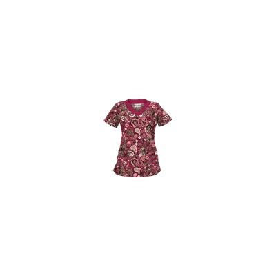 UA Paisley Parade Berry Kiss Scrub Top