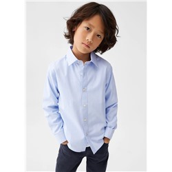 Camisa vestir algodón rayas -  Niño | MANGO OUTLET España
