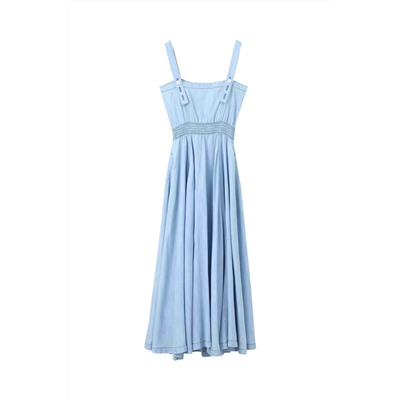 Vestido fluido vaquero Azul claro