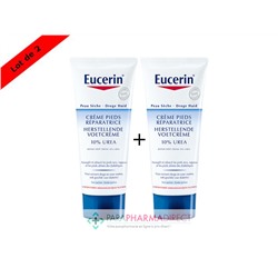 Eucerin Peau Sèche Crème Pieds Réparatrice 10% d'Urée 2x100mlLot  × 2