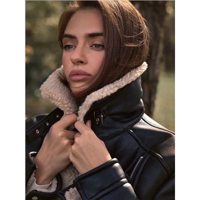 Дубленка из экомеха, N076/mouton