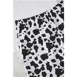 Ekru Animal Desenli Örme Pijama Takımı TBBSS25AI00066