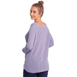 Damen Strickpullover mit V-Ausschnitt
