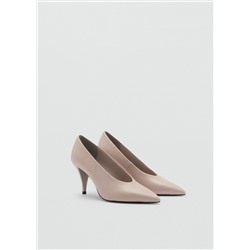 Zapato piel tacón embudo