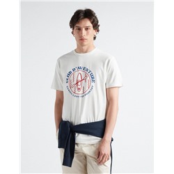 Canoe T-shirt, Men, Beige