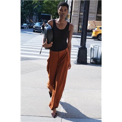 RIBBED COTTON TANK TOP