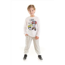Denokidsİnşaat Araçları Erkek Çocuk T-shirt Pantolon Takım