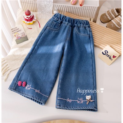 Утепленные джинсы для девочек