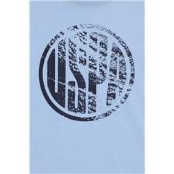 Erkek Çocuk Açık Mavi Basic Bisiklet Yaka Tişört