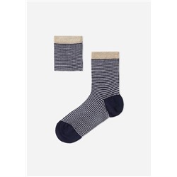 Kurze Socken mit Glitzerrand für Mädchen