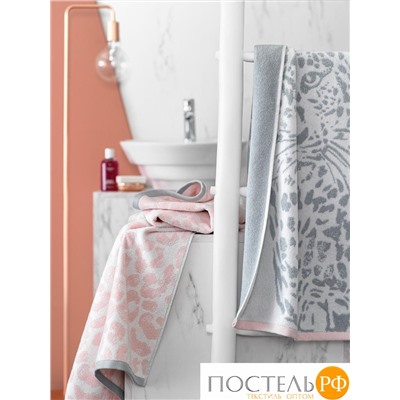 Togas ДЖИНА бел/сер/роз К-т полотенец 50х100/70х140