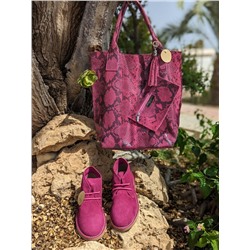 AB.Z. SAFARY MAGENTA+PELLE SHOPPER PITON MAGENTA АКЦИЯ