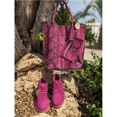 AB.Z. SAFARY MAGENTA+PELLE SHOPPER PITON MAGENTA АКЦИЯ