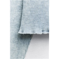 FADED-EFFECT RIB T-SHIRT
