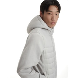 Hoodie aus Materialmix