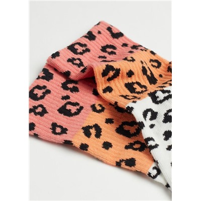 Kurze Socken mit Animal-Motiv