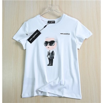 Повседневная хлопковая футболка KARL LAGERFEL*D ОРИГИНАЛ!