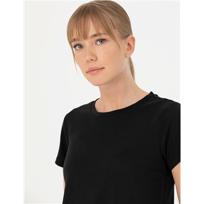 Siyah Regular Fit Basic Tişört