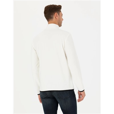 Ekru Regular Fit Polar Sweatshirt