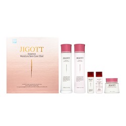 JIGOTT ESSENCE MOISTURE SKIN CARE 3SET Набор: Увлажняющий тонер для лица, Увлажняющая и успокаивающая эмульсия-крем, Увлажняющий лосьон для лица  150мл+150мл+50мл+30мл+30мл