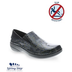 Spring Step Professional Ferrara Blue Multi Line Art Women's Shoe
