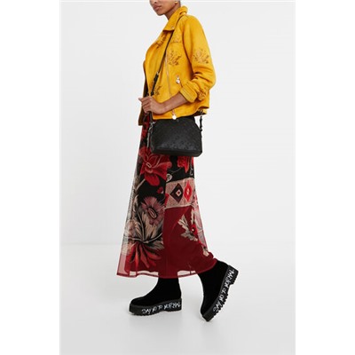 Chaqueta biker slim floral