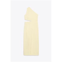 ASYMMETRIC CUT OUT MIDI DRESS