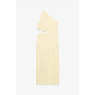 ASYMMETRIC CUT OUT MIDI DRESS