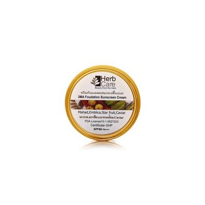 Солнцезащитный ухаживающий крем-основа 3MA SPF60PA+++ от Herb Care 10 гр / Herb Care 3-MA Sunscreen Cream SPF60PA+++ 10g