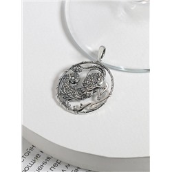 Подвеска из чернёного серебра - Козерог 925 пробы П-0301о