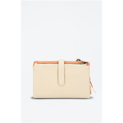 Monedero Bea Beige y naranja