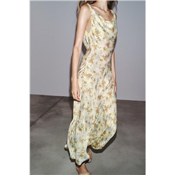 ZW COLLECTION PRINTED SATIN DRESS