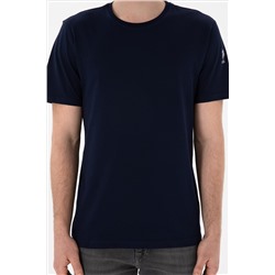 Erkek Regular Fit Bisiklet Yaka Lacivert Basic Tişört