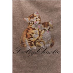 FADED EFFECT DOUBLE LAYER PRINTED T-SHIRT