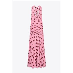 POLKA DOT LONG DRESS