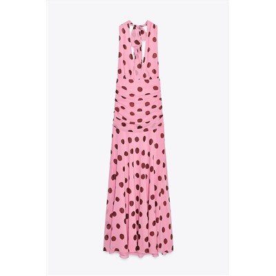 POLKA DOT LONG DRESS