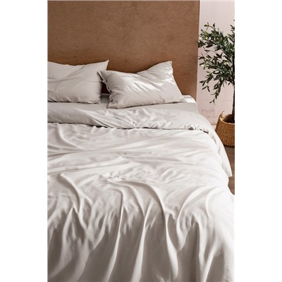 Songe Tek Kişilik %100 Pamuk Chambre Nevresim Takımı - Ekru