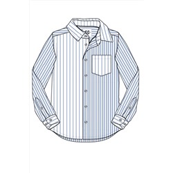Сорочка текстильная для мальчиков (comfort fit) PLAYTODAY, 1027008